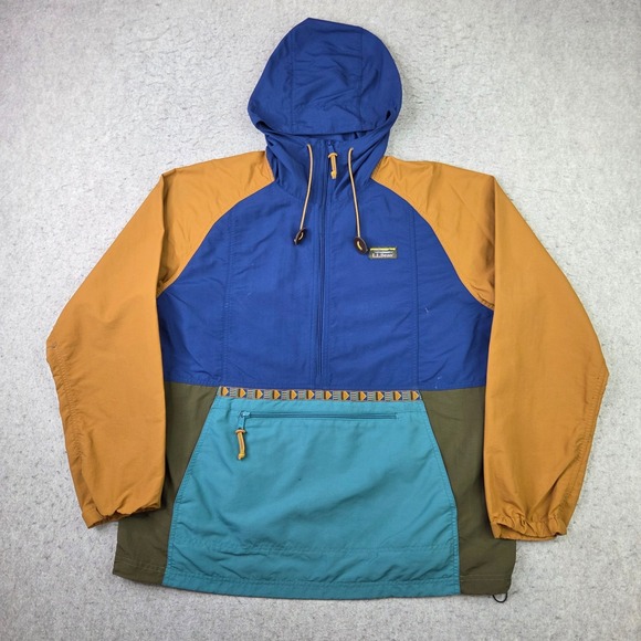 L.L. Bean Other - ✨LL Bean Mountain Anorak Jacket Men's L Classic Aztec 1/2 Zip Pullover Hooded